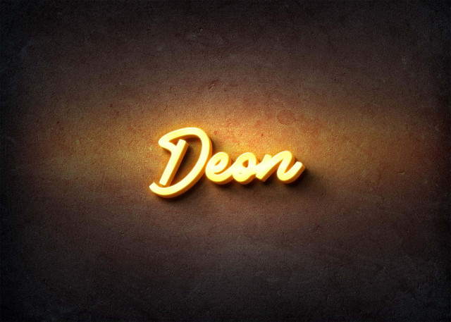 Free photo of Glow Name Profile Picture for Deon