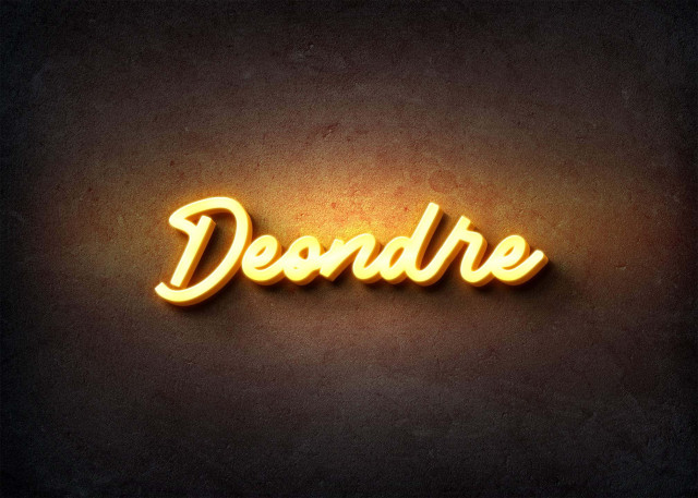 Free photo of Glow Name Profile Picture for Deondre