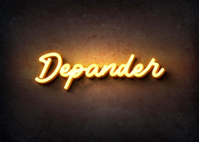 Free photo of Glow Name Profile Picture for Depander