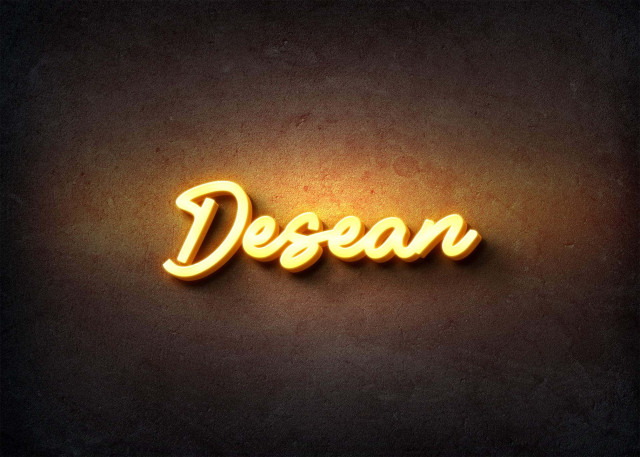 Free photo of Glow Name Profile Picture for Desean