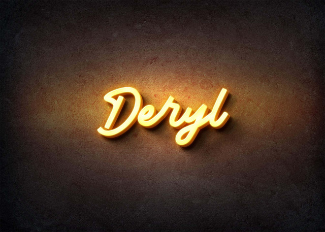 Free photo of Glow Name Profile Picture for Deryl
