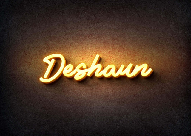 Free photo of Glow Name Profile Picture for Deshaun