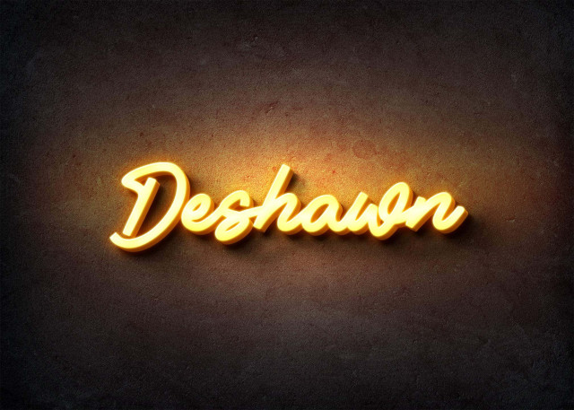 Free photo of Glow Name Profile Picture for Deshawn