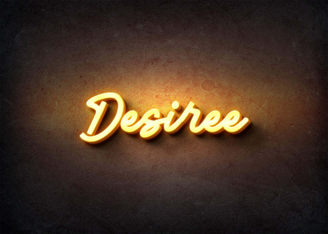 Free photo of Glow Name Profile Picture for Desiree