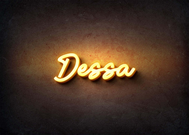 Free photo of Glow Name Profile Picture for Dessa