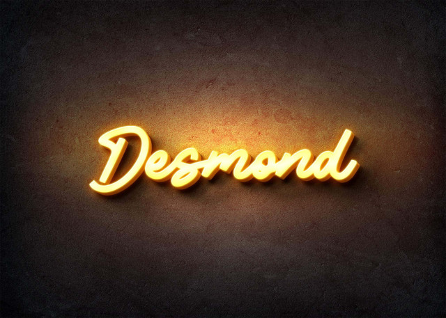 Free photo of Glow Name Profile Picture for Desmond