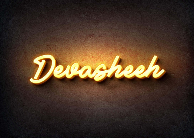 Free photo of Glow Name Profile Picture for Devasheeh