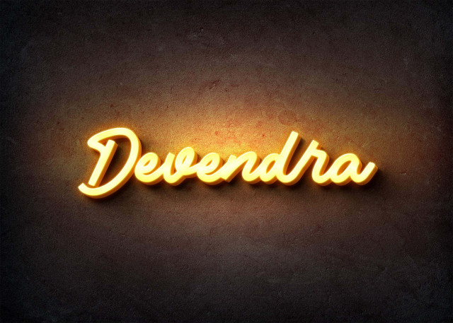 Free photo of Glow Name Profile Picture for Devendra
