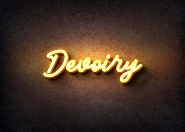 Free photo of Glow Name Profile Picture for Devoiry