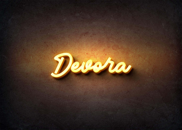 Free photo of Glow Name Profile Picture for Devora