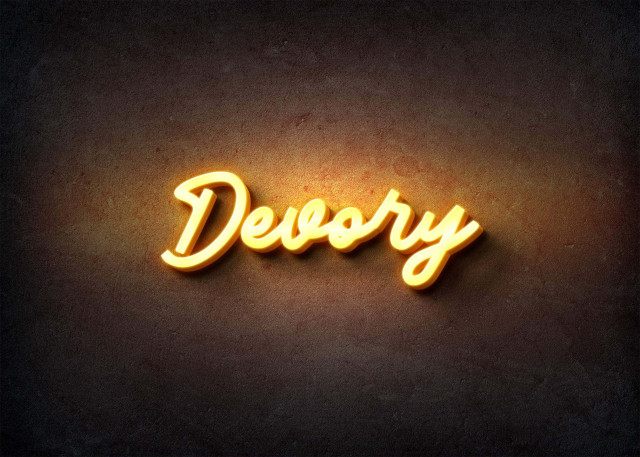 Free photo of Glow Name Profile Picture for Devory