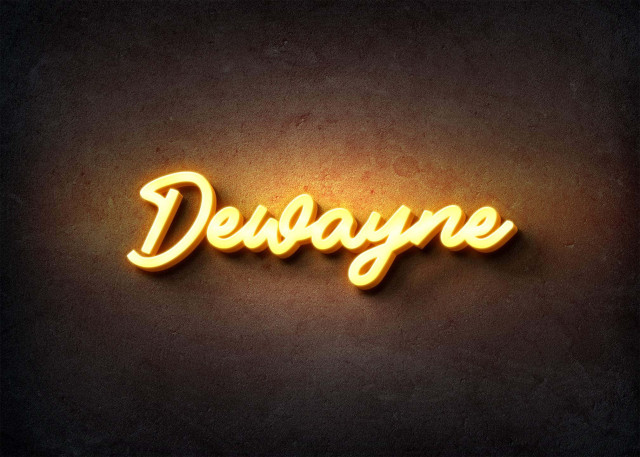 Free photo of Glow Name Profile Picture for Dewayne