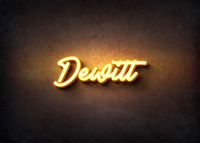 Free photo of Glow Name Profile Picture for Dewitt