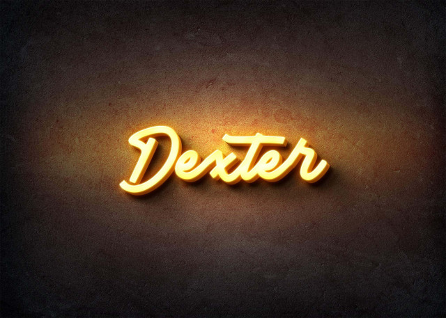 Free photo of Glow Name Profile Picture for Dexter