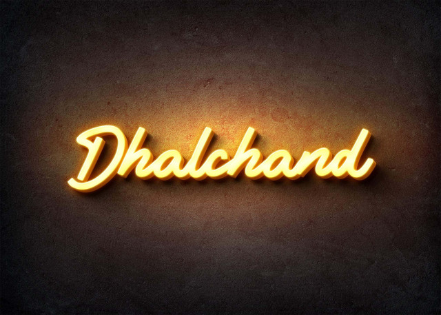 Free photo of Glow Name Profile Picture for Dhalchand