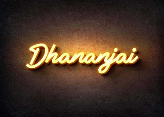 Free photo of Glow Name Profile Picture for Dhananjai