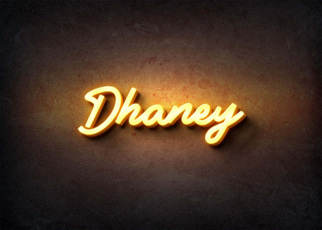 Free photo of Glow Name Profile Picture for Dhaney