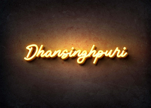 Free photo of Glow Name Profile Picture for Dhansinghpuri