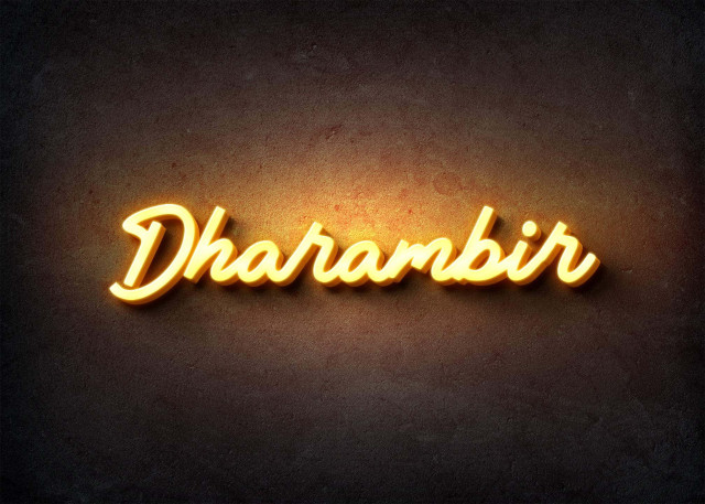 Free photo of Glow Name Profile Picture for Dharambir