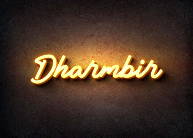 Free photo of Glow Name Profile Picture for Dharmbir