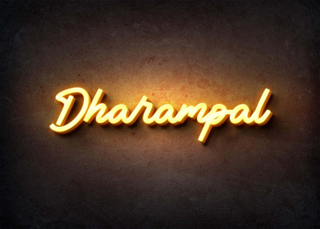 Free photo of Glow Name Profile Picture for Dharampal