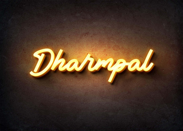 Free photo of Glow Name Profile Picture for Dharmpal