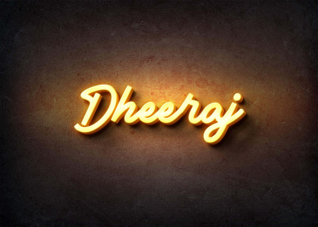 Free photo of Glow Name Profile Picture for Dheeraj