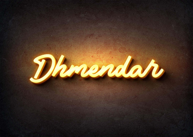 Free photo of Glow Name Profile Picture for Dhmendar