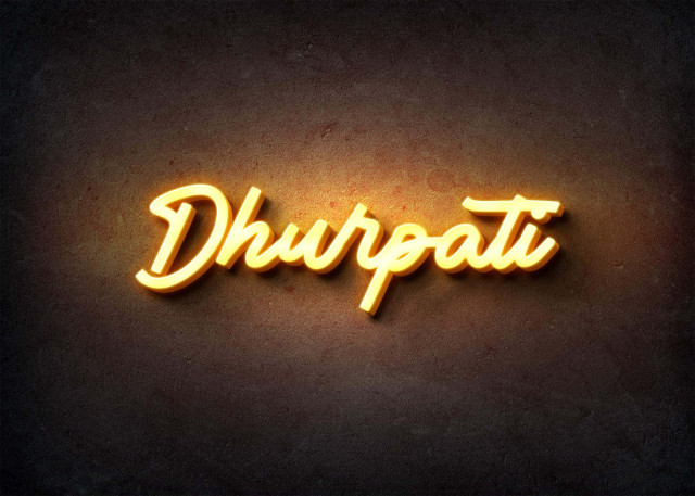 Free photo of Glow Name Profile Picture for Dhurpati