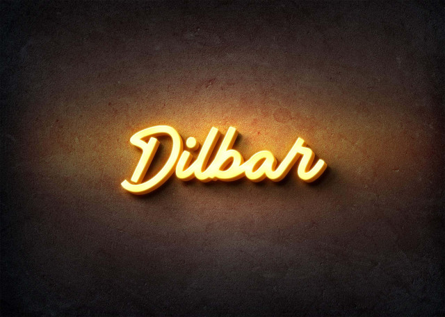 Free photo of Glow Name Profile Picture for Dilbar