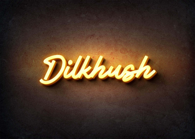 Free photo of Glow Name Profile Picture for Dilkhush