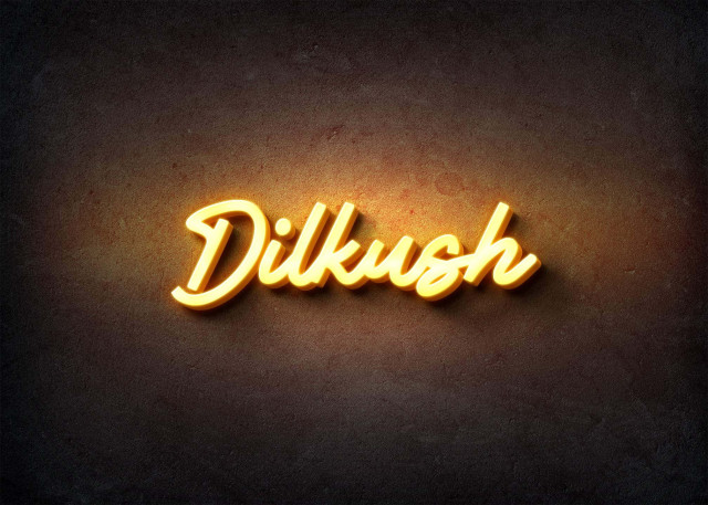 Free photo of Glow Name Profile Picture for Dilkush