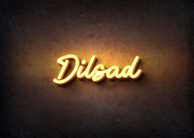 Free photo of Glow Name Profile Picture for Dilsad