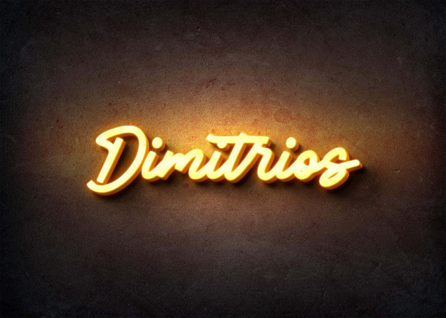 Free photo of Glow Name Profile Picture for Dimitrios