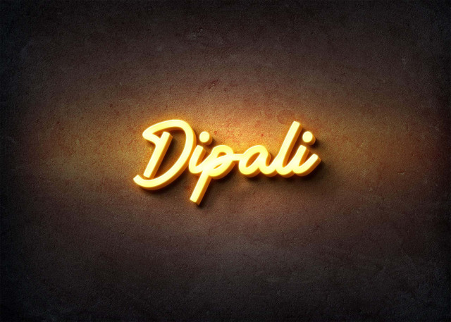 Free photo of Glow Name Profile Picture for Dipali