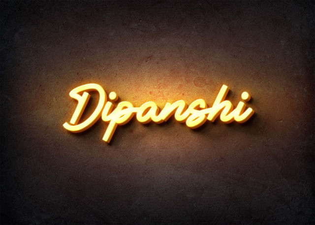 Free photo of Glow Name Profile Picture for Dipanshi