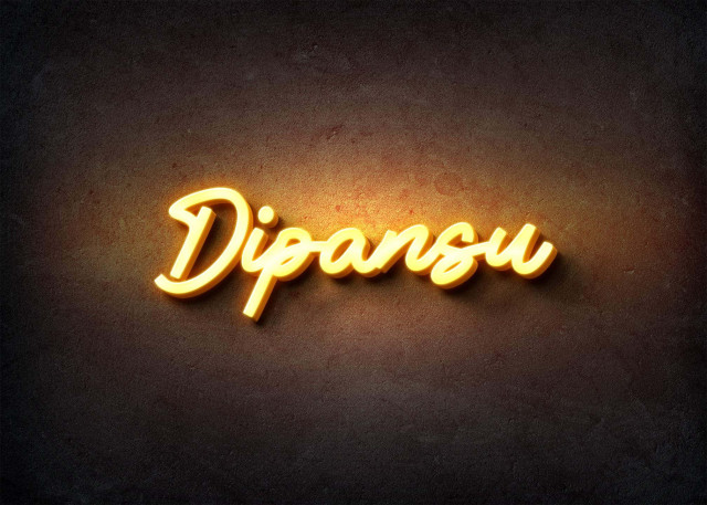 Free photo of Glow Name Profile Picture for Dipansu