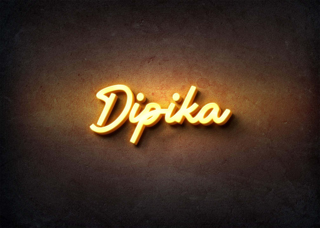 Free photo of Glow Name Profile Picture for Dipika