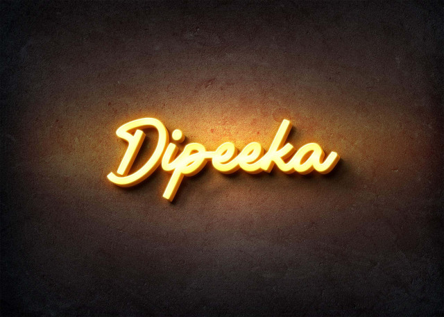 Free photo of Glow Name Profile Picture for Dipeeka