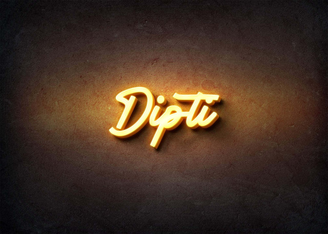 Free photo of Glow Name Profile Picture for Dipti
