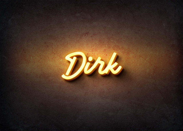 Free photo of Glow Name Profile Picture for Dirk