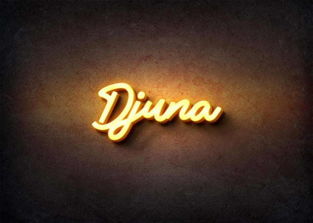 Free photo of Glow Name Profile Picture for Djuna