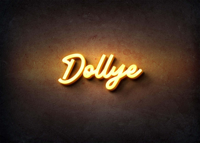 Free photo of Glow Name Profile Picture for Dollye