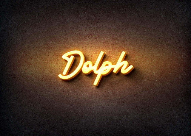 Free photo of Glow Name Profile Picture for Dolph
