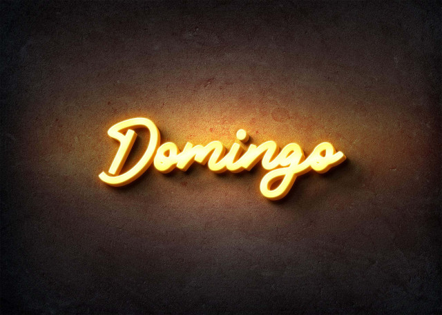 Free photo of Glow Name Profile Picture for Domingo
