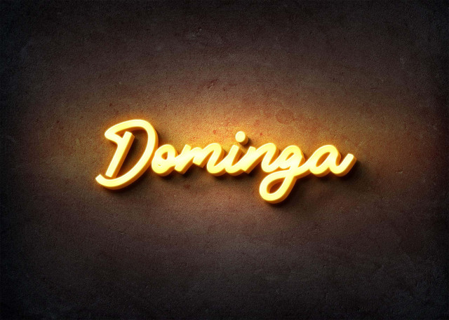 Free photo of Glow Name Profile Picture for Dominga