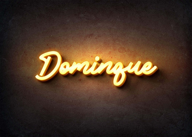 Free photo of Glow Name Profile Picture for Dominque