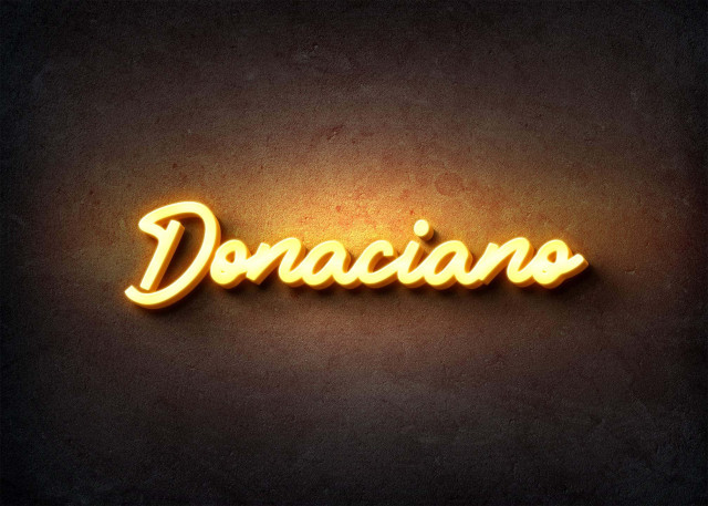 Free photo of Glow Name Profile Picture for Donaciano