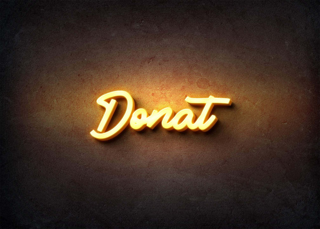 Free photo of Glow Name Profile Picture for Donat