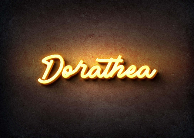 Free photo of Glow Name Profile Picture for Dorathea